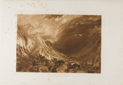 Ben Arthur, plaat 69 uit Liber Studiorum door Joseph Mallord William Turner