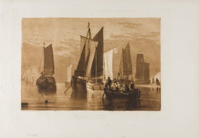 Kalmte, plaat 44 uit Liber Studiorum door Joseph Mallord William Turner