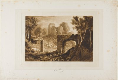 Oostpoort, Winchelsea, plaat 67 uit Liber Studiorum door Joseph Mallord William Turner