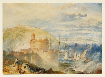 De haven van Falmouth door Joseph Mallord William Turner