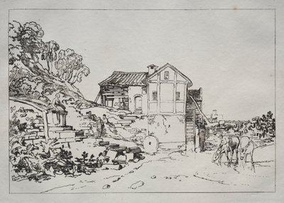 Liber Studiorum: Watermolen door Joseph Mallord William Turner