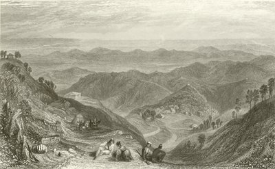 Mussooree en de Dhoon, vanaf Landour door Joseph Mallord William Turner