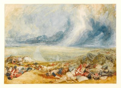 Het veld van Waterloo door Joseph Mallord William Turner