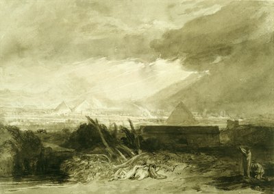 De vijfde plaag van Egypte door Joseph Mallord William Turner