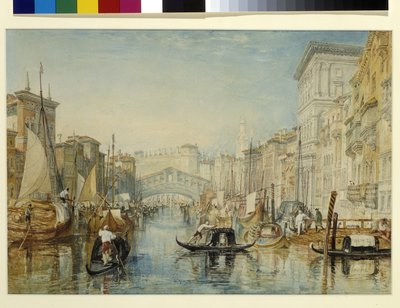 Venetië, de Rialto door Joseph Mallord William Turner