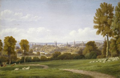 Uitzicht op Oxford vanaf Headington door Joseph Mallord William Turner