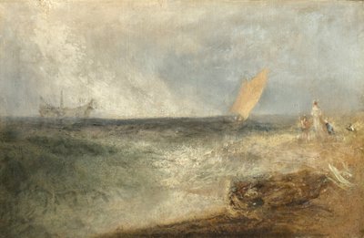 Uitzicht op Margate, avond, ca. 1840 door Joseph Mallord William Turner