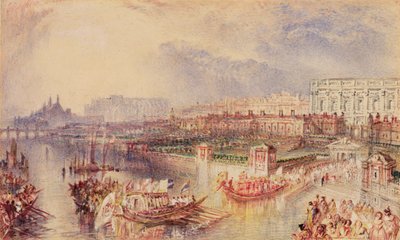 Whitehall, ca. 1835 door Joseph Mallord William Turner