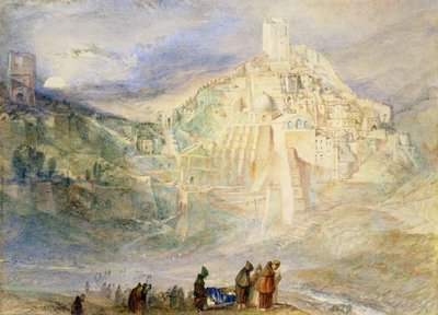 Wildernis A Engedi & Klooster van Santa Saba door Joseph Mallord William Turner