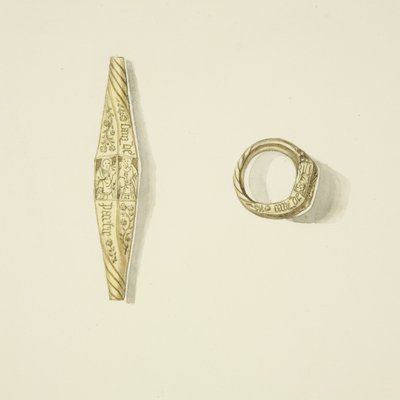 Gouden ring, ca. 1825 door Joseph Manning
