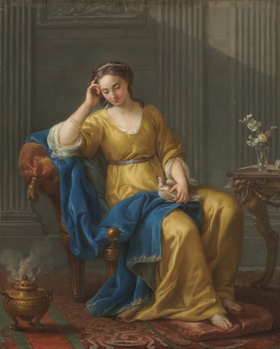 Zoete melancholie, 1756 door Joseph Marie Vien