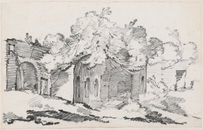 De grot van de nimf Egeria door Joseph Marie Vien