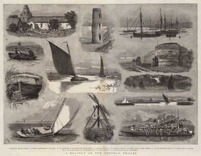 Een vakantie op de Norfolk Broads door Joseph Nash