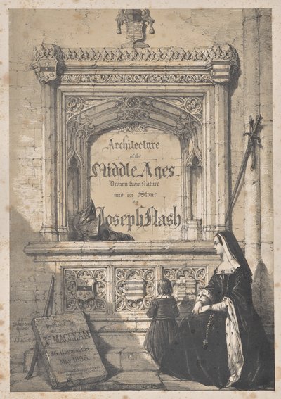 Architectuur van de Middeleeuwen: Titelpagina - In Croyden Kerk door Joseph Nash