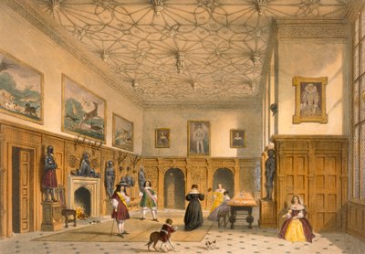 Slagspel in de Grote Hal, Parham Park, Sussex, ca. 1600 uit 