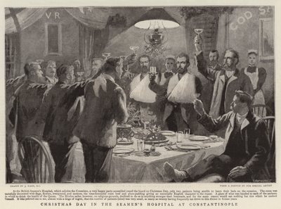 Eerste kerstdag in het Zeemanshospitaal in Constantinopel door Joseph Nash