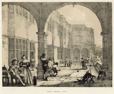 Terras, Bramshill, Hants door Joseph Nash