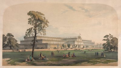 Het Crystal Palace, ca. 1850 door Joseph Nash