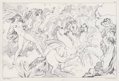 Shelleys Prometheus Ontketend, Acte II, Scene 4 door Joseph Noel after Paton