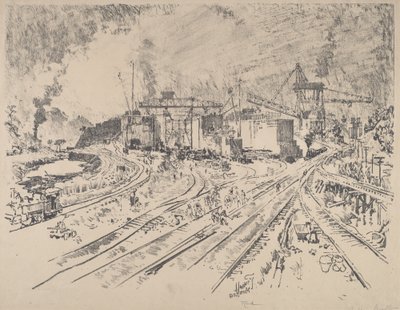 Vroege Ochtend, Miraflores, 1912 door Joseph Pennell