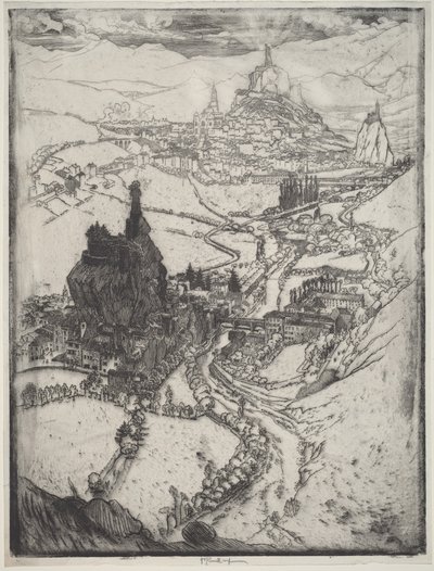 Le Puy door Joseph Pennell