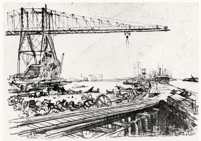 Mount Hope, plaat II uit Het Panamakanaal door Joseph Pennell door Joseph Pennell