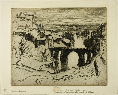 St. Martins Brug, Toledo door Joseph Pennell