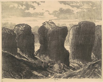 De kliffen van de Drie-eenheid, 1913 door Joseph Pennell