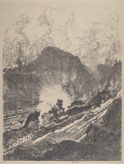 De Snede van Culebra, 1912 door Joseph Pennell