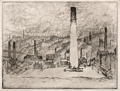 De Grote Schoorsteen, Bradford door Joseph Pennell