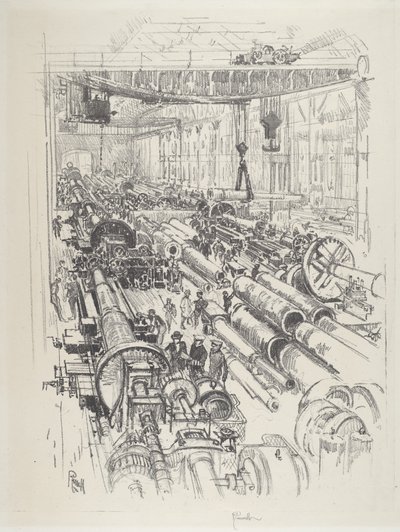 De Kanonnenwinkel door Joseph Pennell