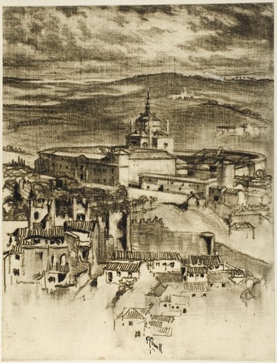 Het Hospice van Sint Jan, Toledo door Joseph Pennell