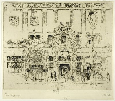 Het Instituut, Piccadilly door Joseph Pennell