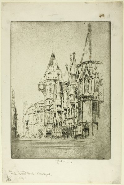 Het gerechtshof door Joseph Pennell