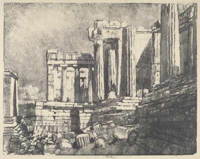 De Propylaea, Athene door Joseph Pennell