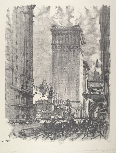 De Union League, 1912 door Joseph Pennell