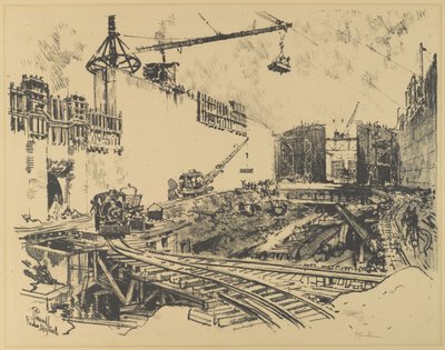 De Muren van Pedro Miguel Sluis door Joseph Pennell