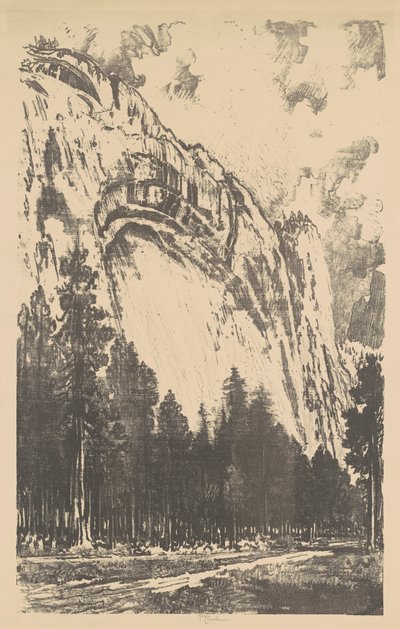 De Yosemite-vallei, 1912 door Joseph Pennell