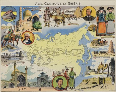 Centraal-Azië en Siberië door Joseph Porphyre Pinchon
