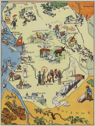 Aunis Et Saintonge-Angoumois-Poitou door Joseph Porphyre Pinchon