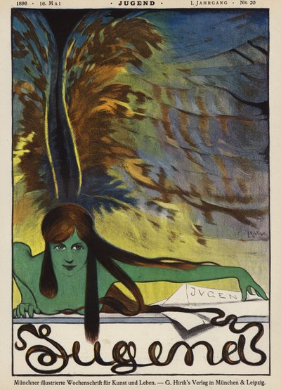 Omslagillustratie voor Jugend magazine door Joseph Rudolf Witzel