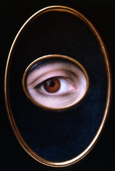 Oog van een jonge vrouw door Joseph Sacco