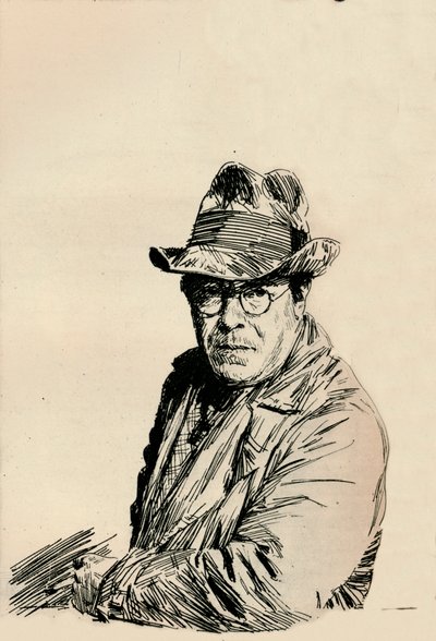 Zelfportret, ca. 1933 door Joseph Simpson