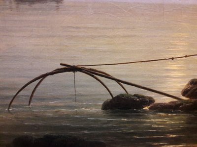 Uitzicht op een haven in de ochtend (Ochtend)


 (detail). door Joseph Vernet