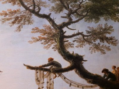 Uitzicht op een haven in de ochtend (Ochtend)


 (detail). door Joseph Vernet