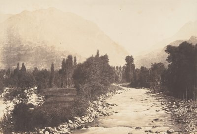 Vallée de Lur gezien vanaf het pad van Sasie naar St-Sauveur door Joseph Vigier