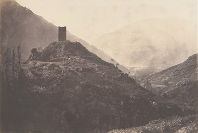 Vue de la Vallée de Luchon prise de la tour de Castelvieilh, 1853 door Joseph Vigier