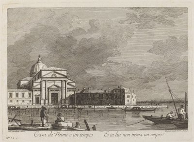 Huis van de Goden door Joseph Wagner after Canaletto