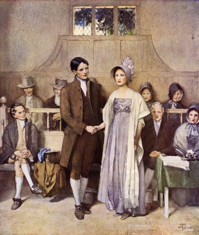 Een Quaker Bruiloft, Liefde en Loyaliteit door Joseph Walter West