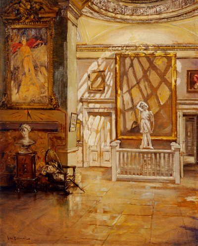 Noord Ante Kamer van de Groene Fluwelen Kamer, Chiswick House door Joseph Williams Topham Vinall